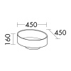 Раковина Burgbad Crono 45 MBA0030 C0001*0