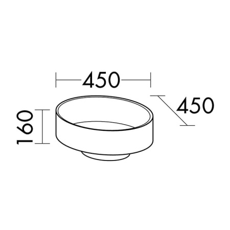 Раковина Burgbad Crono 45 MBA0030 C0001*0