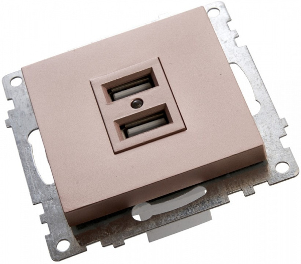 Розетка USB без рамки Stekker Катрин 39602