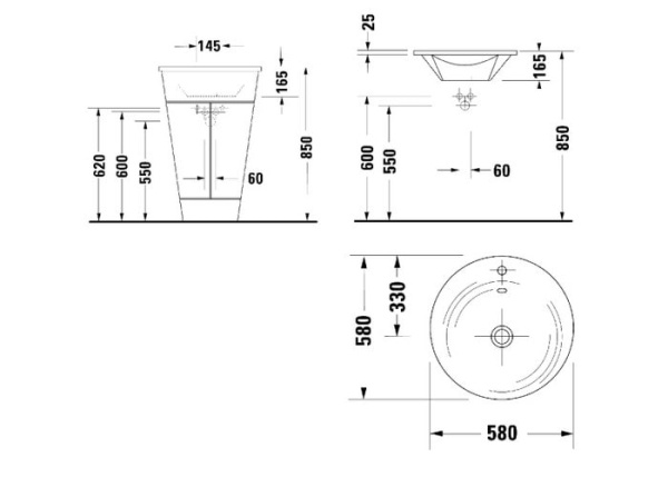 Раковина Duravit Starck 1 406580000