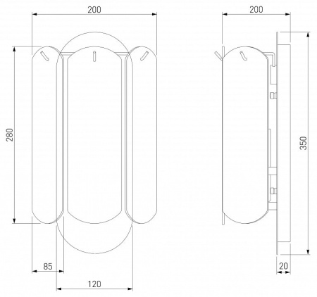Накладной светильник Eurosvet Claire 60170/2 золото