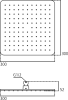 Верхний душ Ideal Standard Idealrain Cube B0025AA