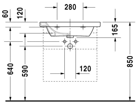 Раковина Duravit DuraStyle 2320800000