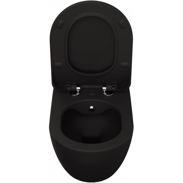 Унитаз подвесной Creavit Free FE322-00SM00E-0000 безободковый, с функцией биде, черный матовый