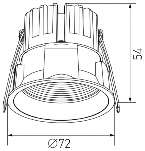 Встраиваемый светильник DesignLed DL-RE DL-RE1202-WH-NW