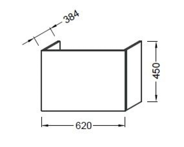 Тумба под раковину 60 см Jacob Delafon Odeon Up EB886-E71 серый дуб