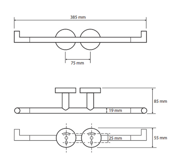 Держатель бумаги Bemeta Omega 104201072