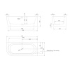 Ванна акриловая Knief Wall 180 0100-277-L