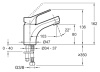 Смеситель для раковины Jacob Delafon Brive E75762-4-CP