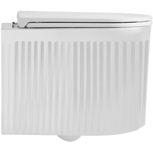 Унитаз подвесной Point Деметра PN41121 безободковый, торнадо, с сиденьем микролифт, белый