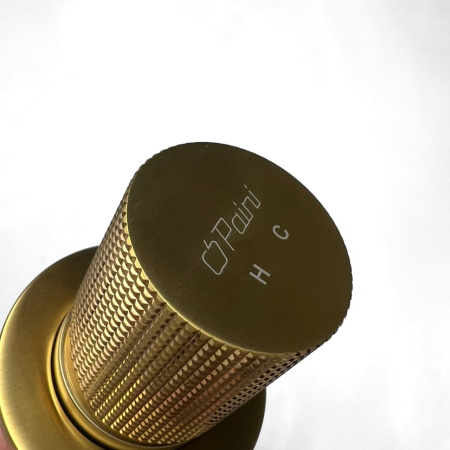 Смеситель для раковины Paini Cox Grip 7GPJ208 золото матовое