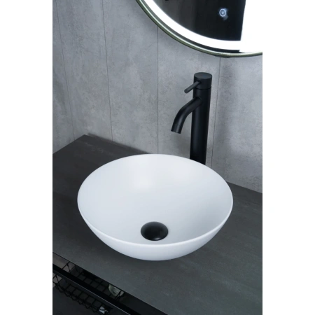 Раковина-чаша GID 9081wm 36x36 см, накладная, белый матовый