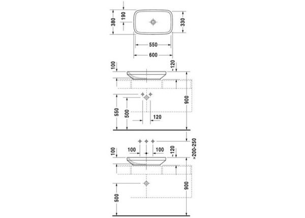 Раковина Duravit DuraStyle 349600000