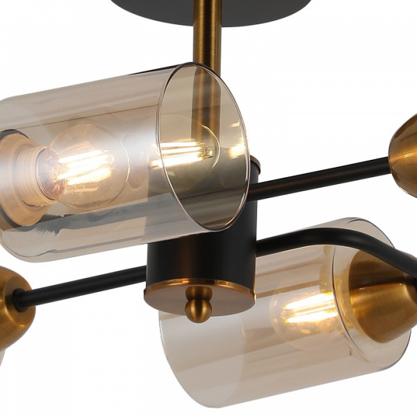 Люстра на штанге ILLUMICO IL8243-4COU-79 BK BR