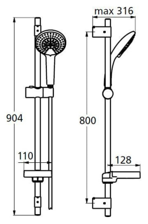 Душевой набор Ideal Standard IdealRain B9427AA