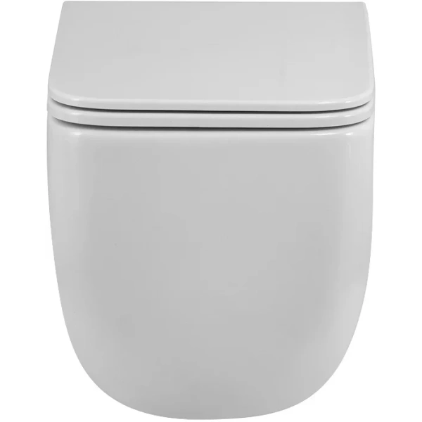 Унитаз подвесной BelBagno Luce BB076CH-TOR/SC безободковый, торнадо, с сиденьем микролифт, белый