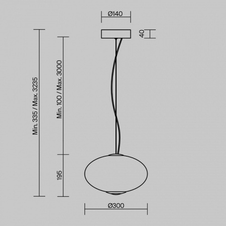 Подвесной светильник Maytoni Bruma MOD397PL-L12CH3K