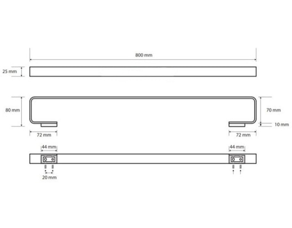 Полотенцедержатель Bemeta Solo 139104412