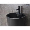Раковина GID Nb131bm 40x40 см, напольная, черный матовый