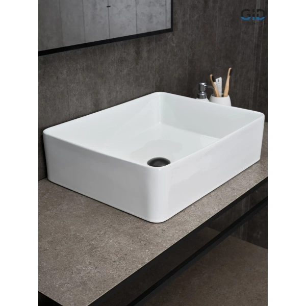 Раковина-чаша GID N9104 52x41 см, накладная, белый