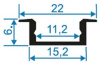 Короб встраиваемый Apeyron Electrics 08-02-ЧБ