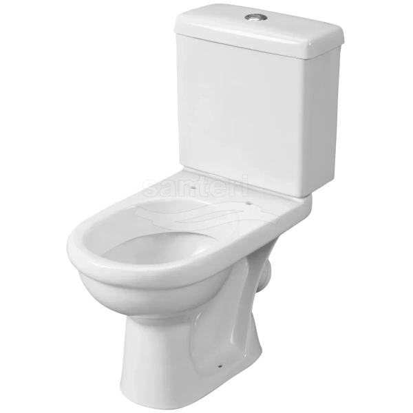 Унитаз-компакт Santeri Visit 1.P405.3.S00.00B.F (4640009670758) косой выпуск, с сиденьем, белый
