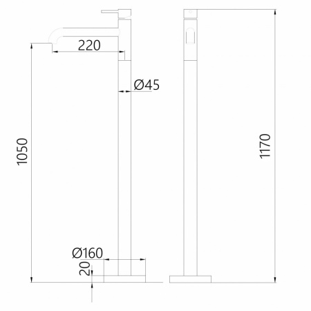 Смеситель для раковины Abber Wasser Kreis AF8140NG никель