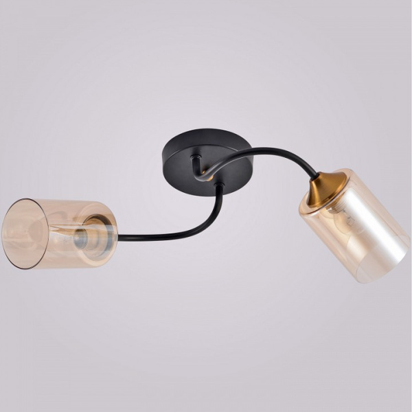 Накладной светильник Reluce 01608-1 01608-0.3-02 BK+BRASS