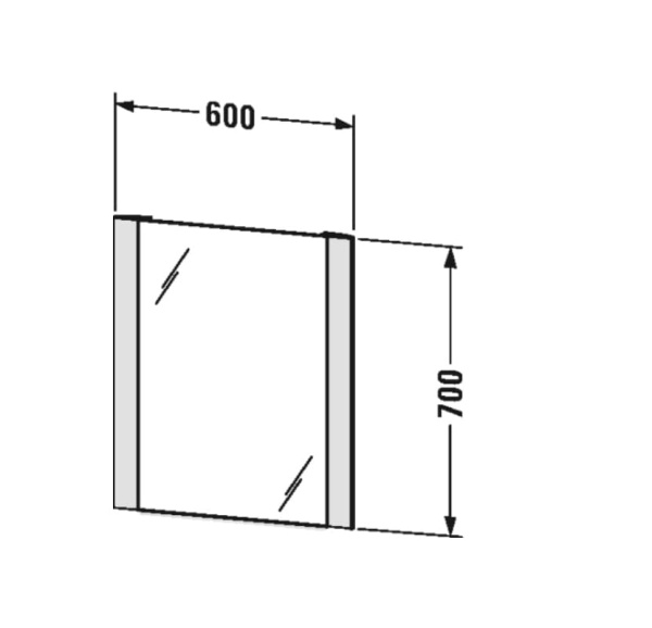Зеркало Duravit Durastyle 60x70 LM786500000