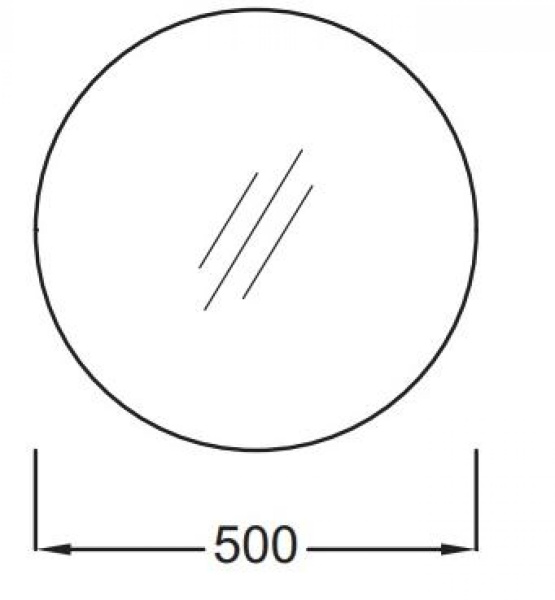 Зеркало круглое 50 см Jacob Delafon EB1143-NF