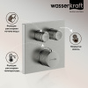 Смеситель для душа WasserKRAFT Wern 4248 Thermo сталь
