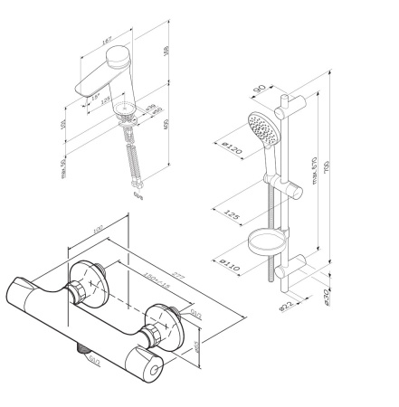 Комплект смесителей AM.PM Inspire V2.0 F40950A03