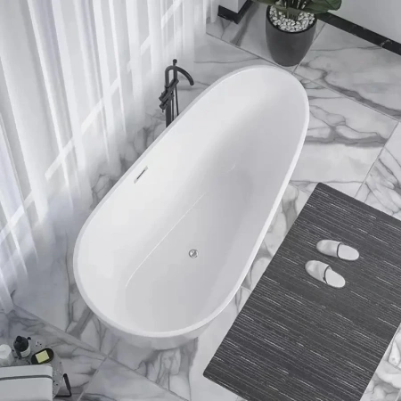 Акриловая ванна Ceruttispa Mimi CT9671 170x80 см, отдельностоящая, белый