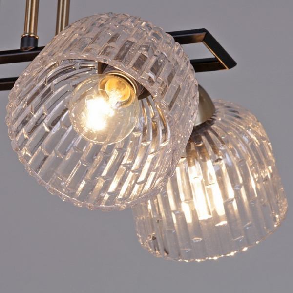 Люстра на штанге ILLUMICO  IL0794-8CSQ-25BKAB ELITE