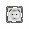 Розетка с заземлением и 2хUSB type A, без рамки Arlight SCT 049818