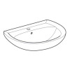Раковина 65x51 см Geberit Renova 223065000