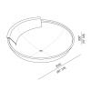 Стальная ванна Agape Ufo 204х204 AVAS0906A хром
