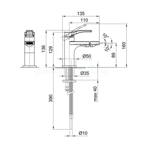Смеситель для биде Fantini AL/23 26 02 B008WF