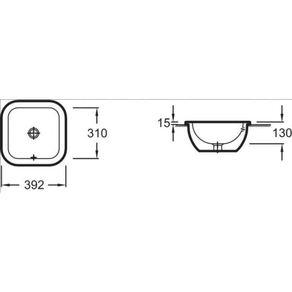 Раковина Jacob Delafon Vox EYF102-00