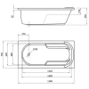 Акриловая ванна 150x75 см Berges Lumbo 050004