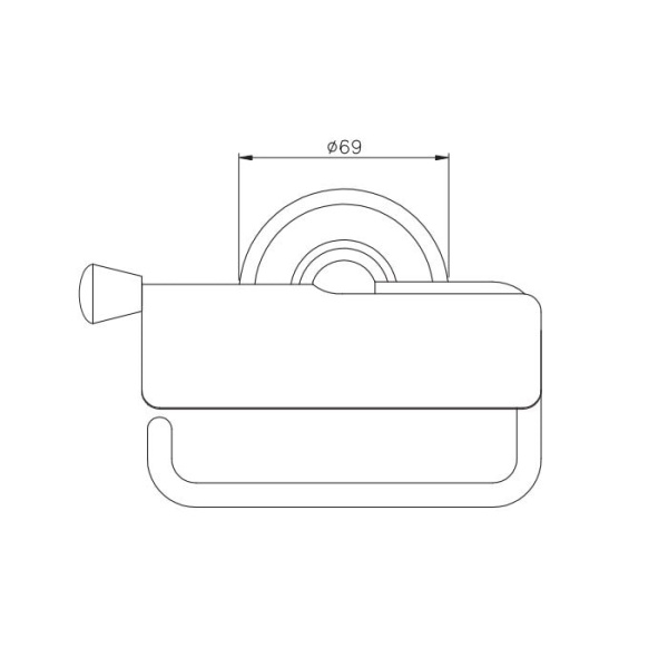 Держатель туалетной бумаги Nicolazzi Onice 1492CR09O
