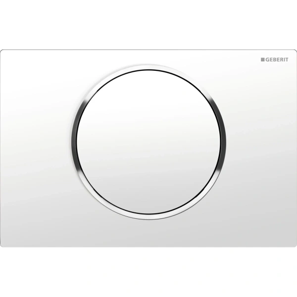 Инсталляция для унитаза Geberit Duofix Sigma 10 111.300.00.5 + 111.815.00.1 + 115.758.KJ.5 с кнопкой смыва, белый/хром/белый