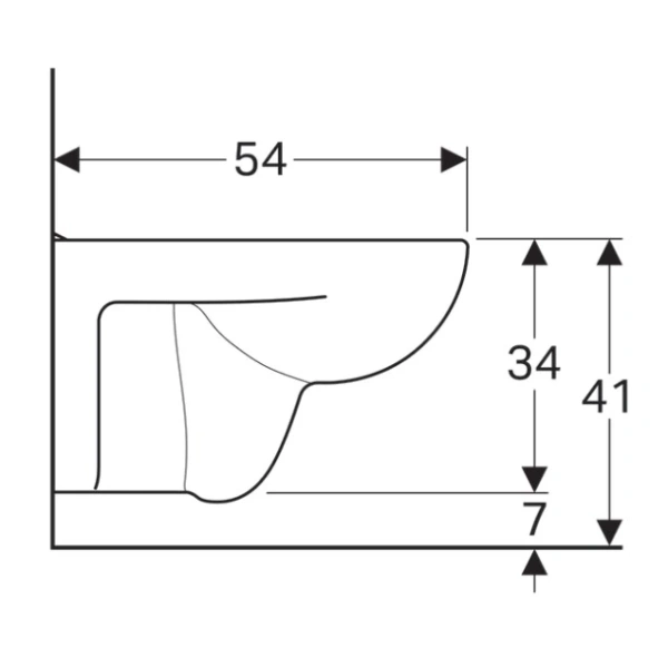 Унитаз подвесной Geberit Renova Plan 202150000 белый