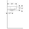 Раковина 65x37 см Geberit Renova Compact 226165000