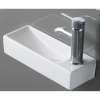 Раковина CeramaLux 9048FL 38x14,5 см L, рукомойник, белый