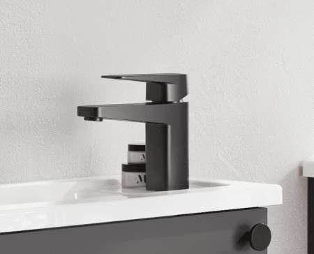 Смеситель для раковины Vitra Root Square A4273136EXP черный матовый