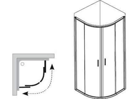 Душевой уголок Ravak Blix 3B270100Z1