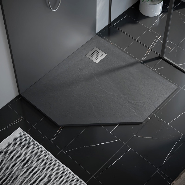 Душевой поддон Vincea 90 VST-4SP9090G серый