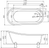 Акриловая ванна BelBagno 170x80x81 BB04