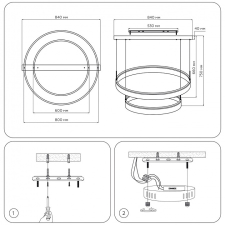 Подвесной светильник Ambrella Light FA FA6618